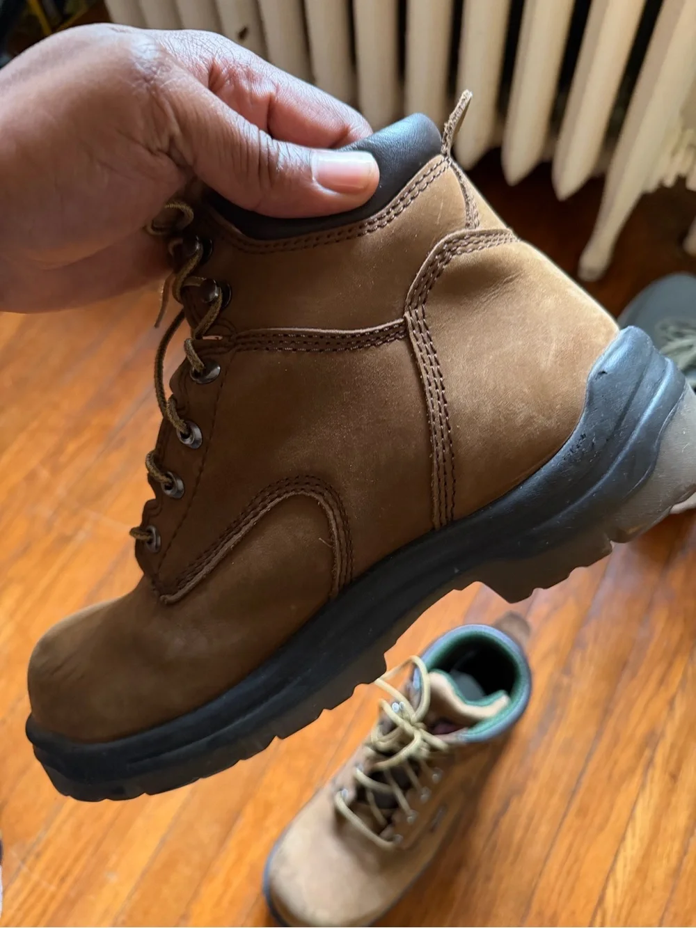 Red Wing brown leather